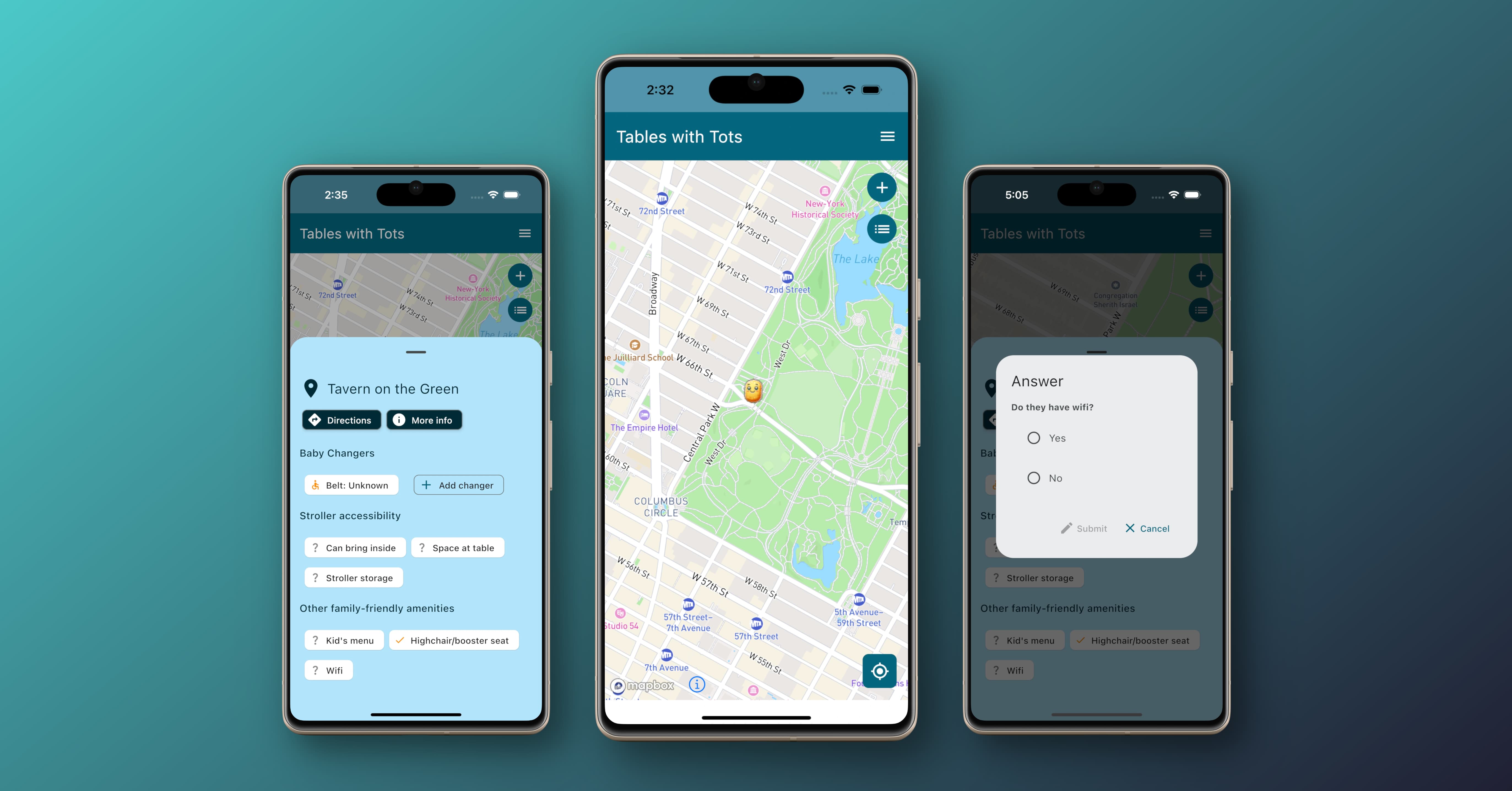 Tables with Tots App Promotional Image